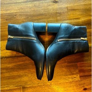 Black leather Calvin Klein booties size 8.5